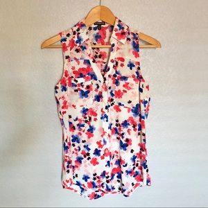 EXPRESS FLORAL SLEEVELESS TOP